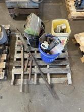 Pallet Of Misc Shop Items & Hand Tools