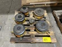(5) ENERPAC CLP2502 HYDRAULIC LOCK NUT CYLINDERS
