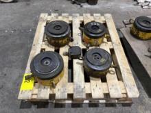 (4) ENERPAC CLP2502 HYDRAULIC LOCK NUT CYLINDERS