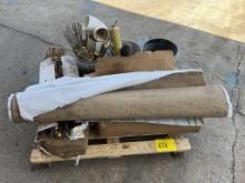 PALLET OF CONCRETE SNAP TIES & MISC ITEMS