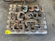 Pallet Of Misc Sized C Clamps