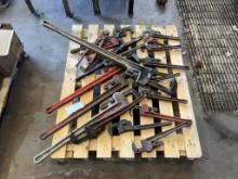 PALLET OF PIPE WRENCHES