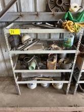 STEEL RACK W/CONTENTS
