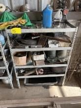 STEEL RACK W/CONTENTS