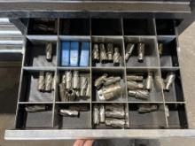 HUSKY 4FT 9 DRAWER TOOL BOX W/MAG DRILL BITS