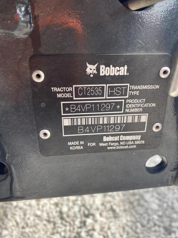 2021 Bobcat Ct2535 Tractor R/k