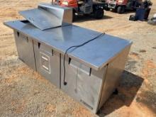 True 3 Door Stainless Steel Refrigerator Cabinet