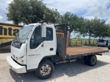 Isuzu Npr Flatbed Truck W/t W/k