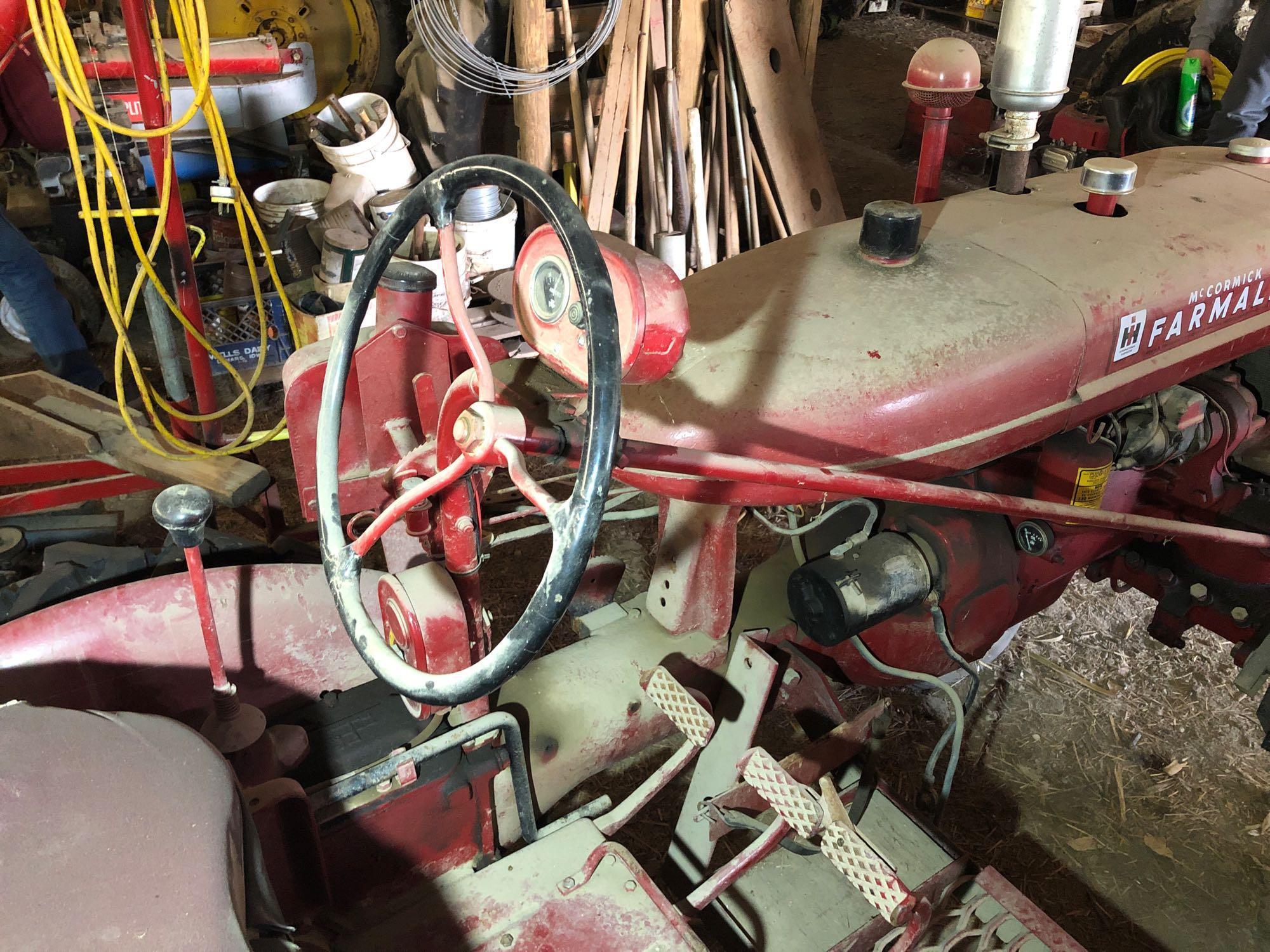Farmall A Cultivision Wide Front Tractor, Gas, SN:171316