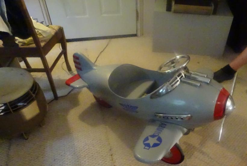 Pedal Car-US Army-Metal. Pursuit. Heavy.