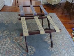 2 luggage racks-"Welcome to Our Home"