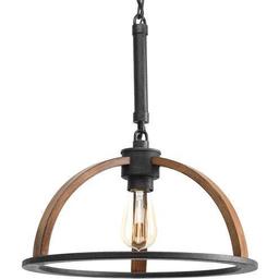 Three-light foyer fixture Brushed Nickel-P3928-09-~Pkg. dimensions: 16.18"L x 12.01"W x 6.3"H