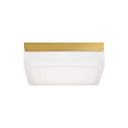 Boxie - 9 In. - LED Flush Mount 1192 Lumens - Brass Finish