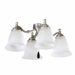 P2625-81 Hubbell Lighting P2625-81 Renovations Collection Fan Light Kit; 60 Watt, 120 Volt, 4-Lamp,