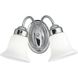 Progress Lighting -Two Light Chrome Bathroom Vanity -P3374-15, ~8.5"H x 14"W
