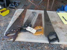 4 HAND SAWS