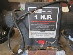 1.HP-8" CRAFTSMAN BENCH GRINDER W LIGHT-