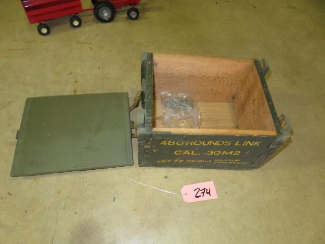 WOODEN AMMO CRATE