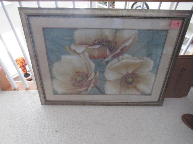 LRG. MAGNOLIA PRINT FRAMED