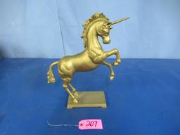 BRASS UNICORN STATUE  17 T