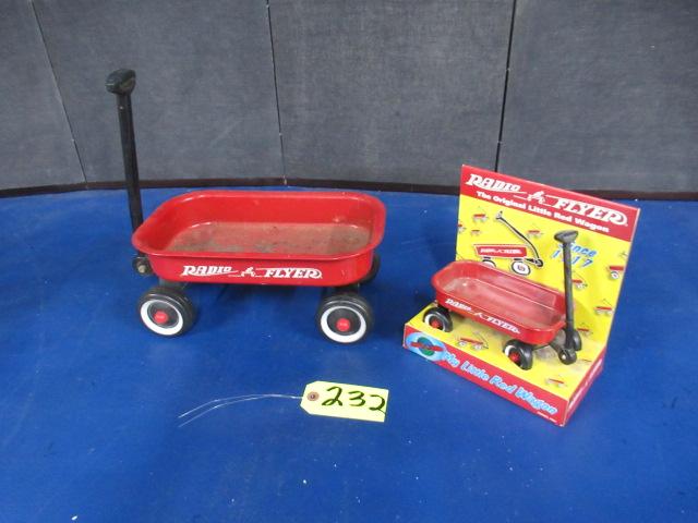 2 SMALL RADIO FLYER WAGONS