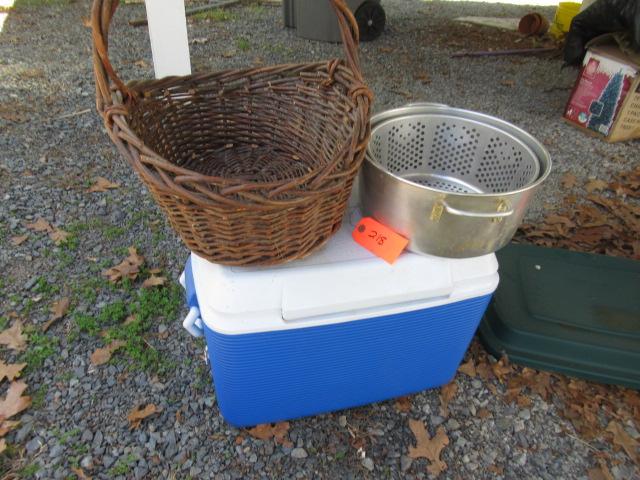 COOLER .PANS, BASKET