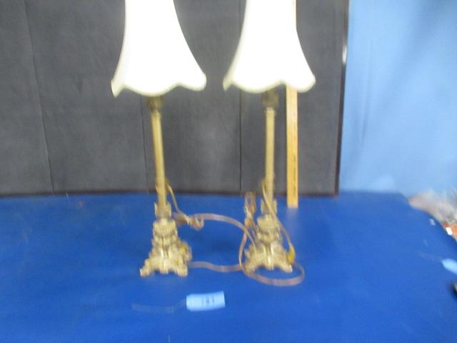 PAIR OF LAMPS  34 T