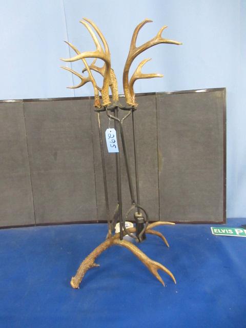 ANTLER FIREPLACE POKER SET