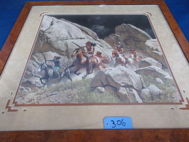 SIGNED AND FRAMED FRANK MCCARTHY " LOS DIABLOS"  W/ LETTER OF AUTHENTICITY  628/1250