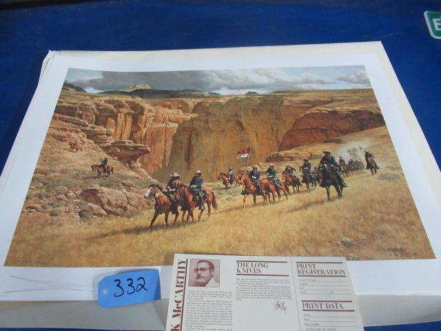 SIGNED FRANK MCCARTHY " THE LONG KNIVES  " 628/1000