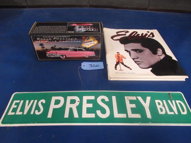 ELVIS PRESLEY BOOK AND SIGN