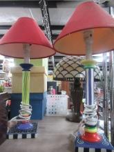 PAIR OF LAMPS  18 T