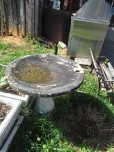 CONCRETE BIRD BATH  25 X 27 X 27