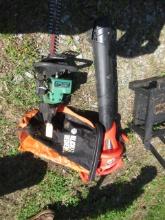 HEDGE CLIPPER AND BLACK AND DECKER LEAF HOG