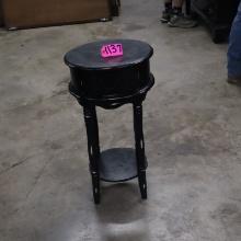 ROUND PEDESTAL TABLE  W/ 1 DRAWER