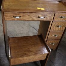 SMALL CHILDS DESK AND STOOL