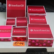 8 BOXES OF AMERICAN GIRL DOLL CLOTHES NEW IN BOX