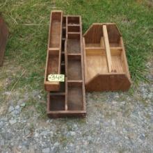 WOODEN TOOL BOXES AND SAFETY HOOKS