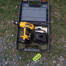 DEWALT CORDLESS DRILL W/ BATTERIES AND CHARGER  12 V