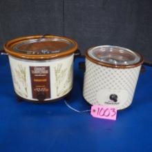 2 CLEAN CROCK POts