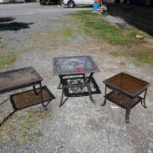 3 PATIO TABLES