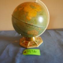 METAL GLOBE ON BASE  11 T