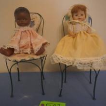 2 dolls AND chairs