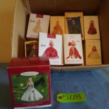 11 BARBIE KEEPSAKE ORNAMENTS