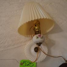 MILK GLASS WALL LAMP