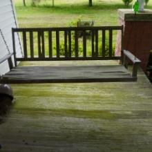 OAK PORCH SWING  60" L