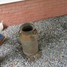 OLD METAL MILK CAN