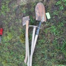 HOE, SHOVEL, AXE