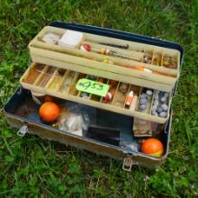FISHING TACKLE BOX W/ CONTENTS
