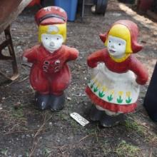 2- CONCRETE STATUES  21"
